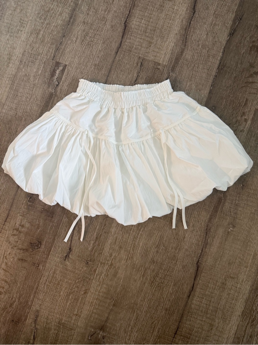 Ready Me Go! Japan White Ruffle Skort Mini Skirt Shorts Elastic Waist Kawaii